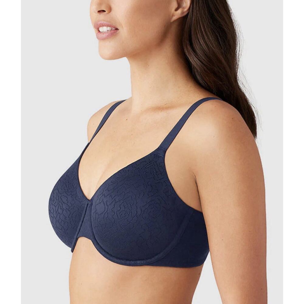 Wacoal 855345 Underwire inside job side support full T-Shirt Bra 36DDD blue - Picture 3 of 16